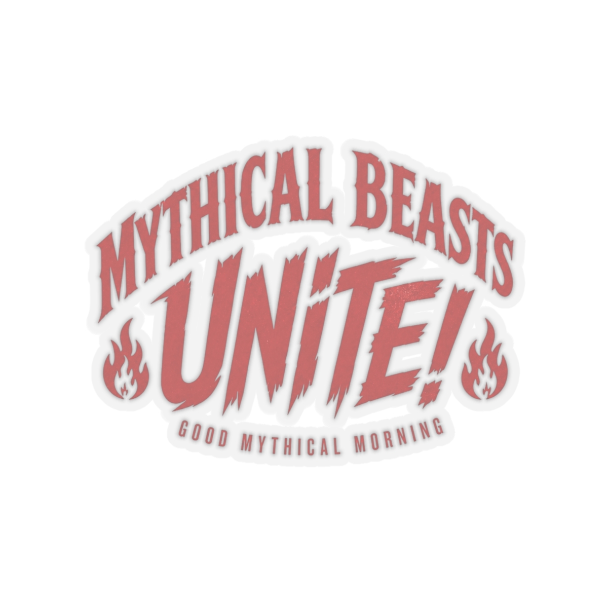 Good Mythical Morning "Mythical Beasts Unite!" Sticker - alternate angle 1, merchandise