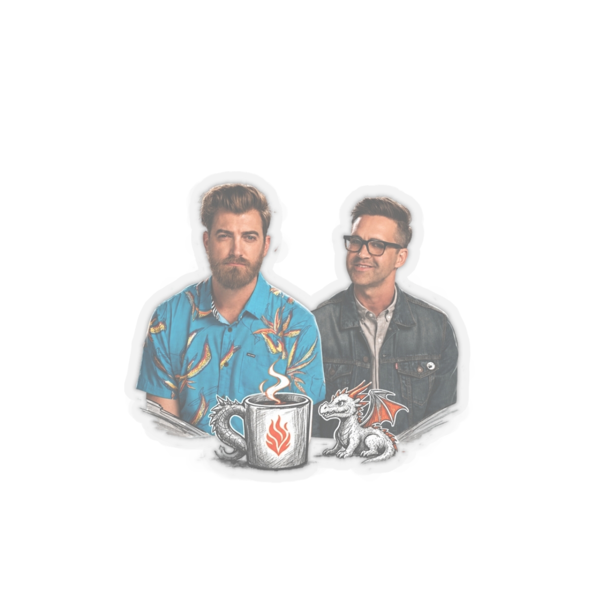 Good Mythical Morning "Rhett & Link" Sticker - alternate angle 4, merchandise
