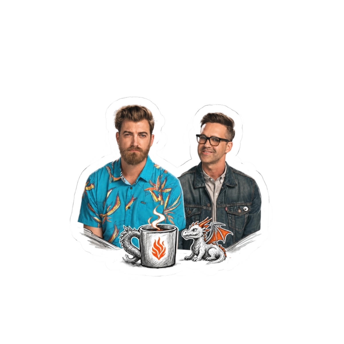 Good Mythical Morning "Rhett & Link" Sticker - Official Stickers merchandise