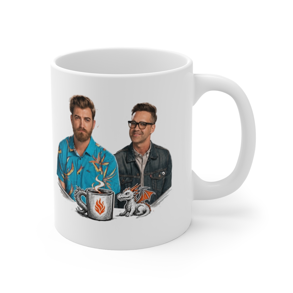 Good Mythical Morning "Rhett & Link" White Mug - Official Mugs & Drinkware merchandise